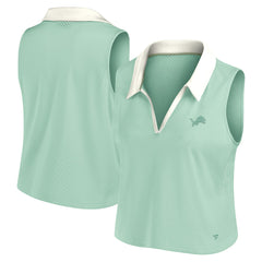 Detroit Lions Women's Studio Wellness V-Neck Tank Top Mint