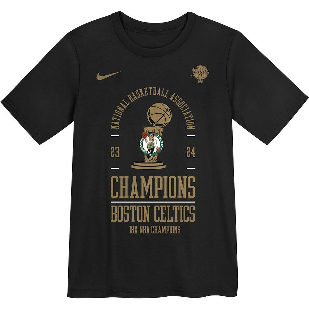 Boston Celtics Preschool 18-Time NBA Finals Champions Locker Room T-Shirt Black