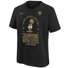 Boston Celtics Youth 18-Time NBA Finals Champions Locker Room T-Shirt Black