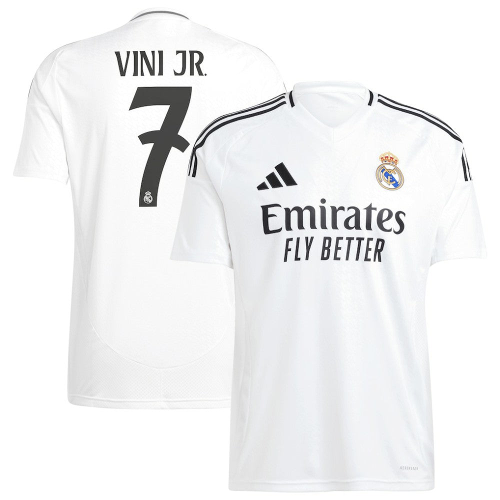Vini Jr. Real Madrid 2024/25 Home Replica Player Jersey White