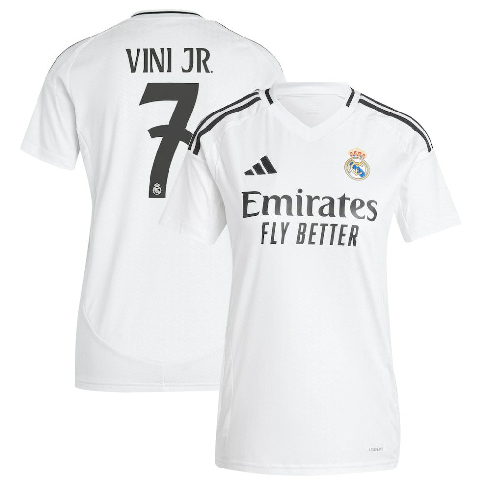 Vini Jr. Real Madrid Women's 2024/25 Home Replica Player Jersey White
