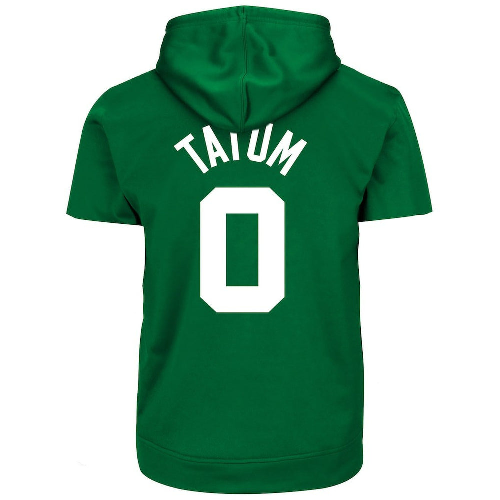 Jayson Tatum Boston Celtics Big & Tall Short Sleeve Hoodie Kelly Green