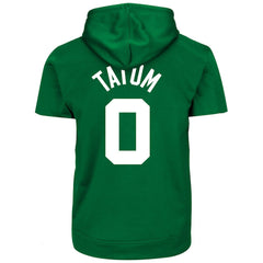 Jayson Tatum Boston Celtics Big & Tall Short Sleeve Hoodie Kelly Green