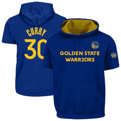 Stephen Curry Golden State Warriors Big & Tall Short Sleeve Hoodie Royal