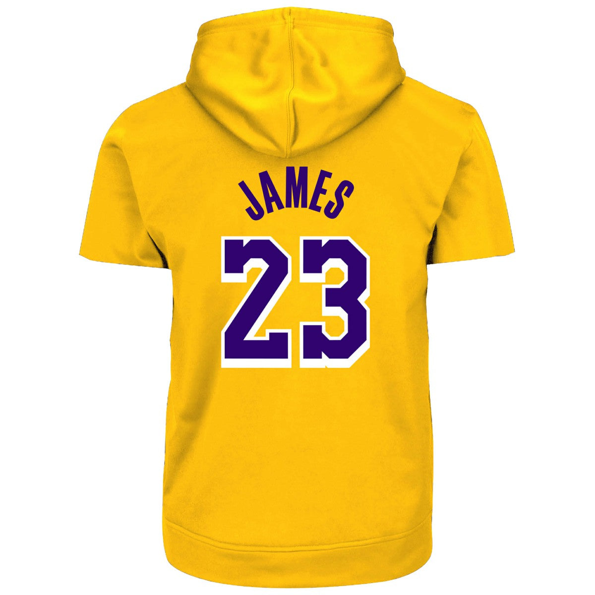 LeBron James Los Angeles Lakers Big & Tall Short Sleeve Hoodie Gold