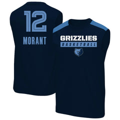 Ja Morant Memphis Grizzlies Profile Big & Tall Player Muscle Tank Navy