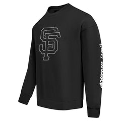 San Francisco Giants Pro Standard Paint The City Dropped Shoulder Pullover Sweatshirt - Black Pullover