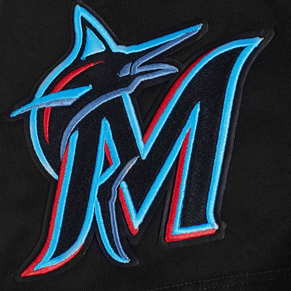 Miami Marlins Pro Standard Turn It Up Dropped Shoulder T-Shirt - Black T-shirts