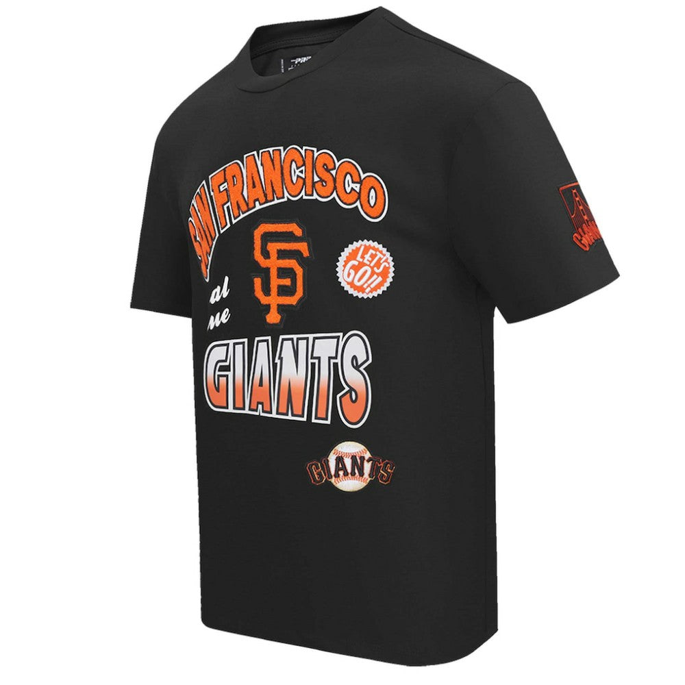 San Francisco Giants Pro Standard Turn It Up Dropped Shoulder T-Shirt - Black T-shirts