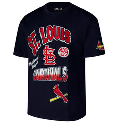 St. Louis Cardinals Pro Standard Turn It Up Dropped Shoulder T-Shirt - Navy T-shirts