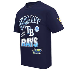 Tampa Bay Rays Pro Standard Turn It Up Dropped Shoulder T-Shirt - Navy T-shirts
