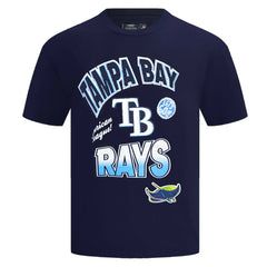 Tampa Bay Rays Pro Standard Turn It Up Dropped Shoulder T-Shirt - Navy T-shirts