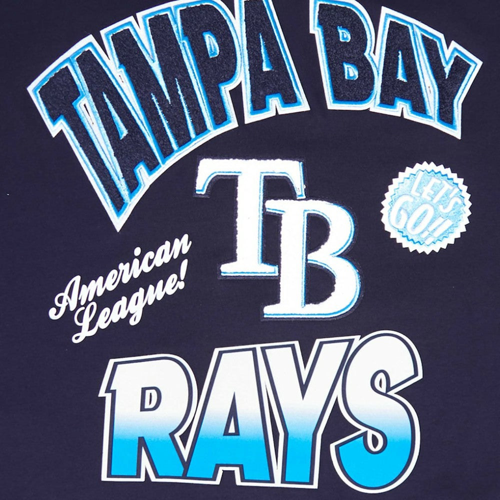 Tampa Bay Rays Pro Standard Turn It Up Dropped Shoulder T-Shirt - Navy T-shirts
