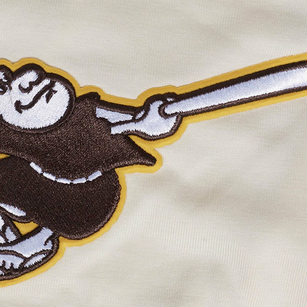 San Diego Padres Pro Standard Turn It Up Dropped Shoulder T-Shirt - Cream T-shirts