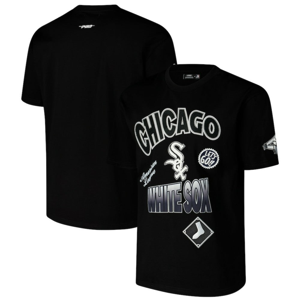 Chicago White Sox Pro Standard Turn It Up Dropped Shoulder T-Shirt - Black T-shirts
