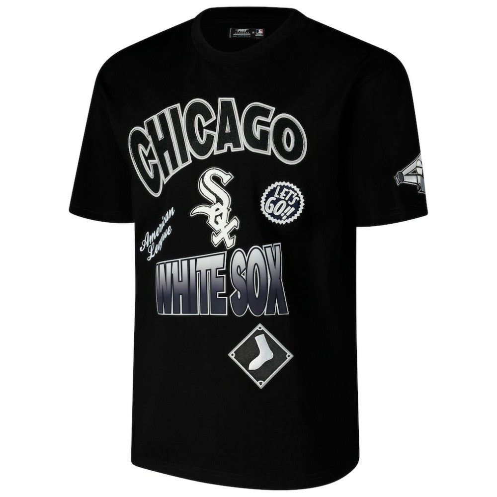 Chicago White Sox Pro Standard Turn It Up Dropped Shoulder T-Shirt - Black T-shirts