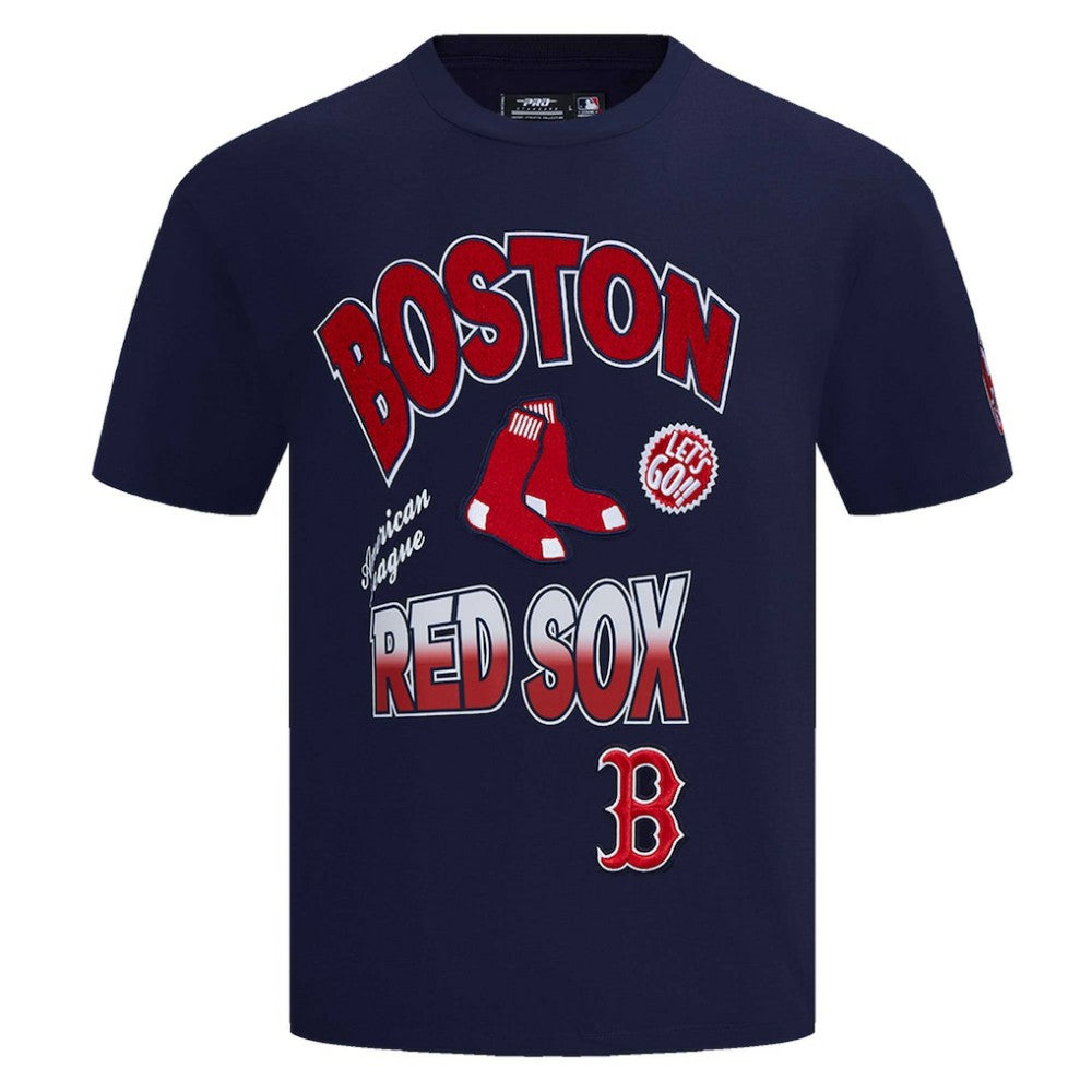 Boston Red Sox Pro Standard Turn It Up Dropped Shoulder T-Shirt - Navy T-shirts