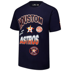 Houston Astros Pro Standard Turn It Up Dropped Shoulder T-Shirt - Navy T-shirts