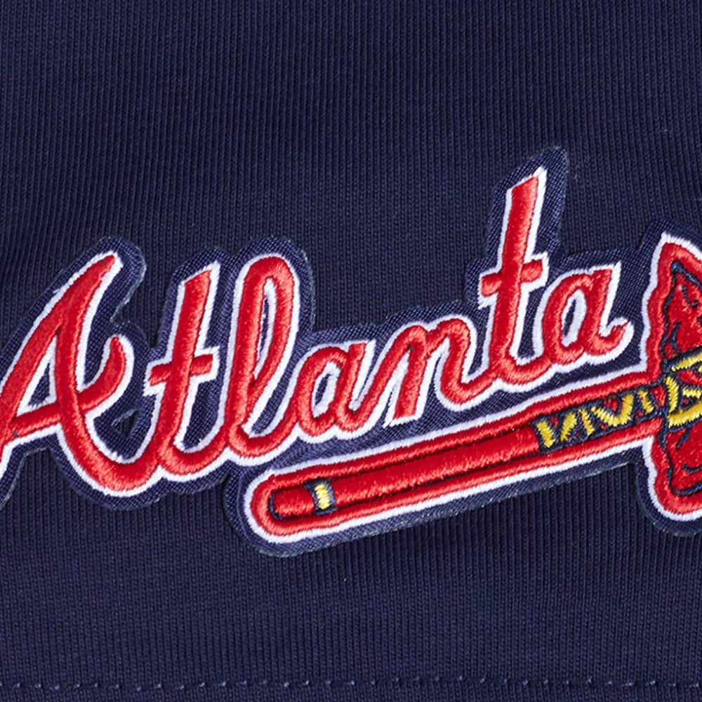 Atlanta Braves Pro Standard Turn It Up Dropped Shoulder T-Shirt - Navy T-shirts