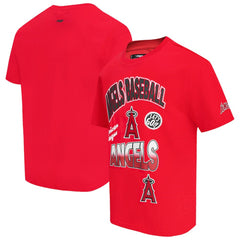 Los Angeles Angels Pro Standard Turn It Up Dropped Shoulder T-Shirt - Red T-shirts