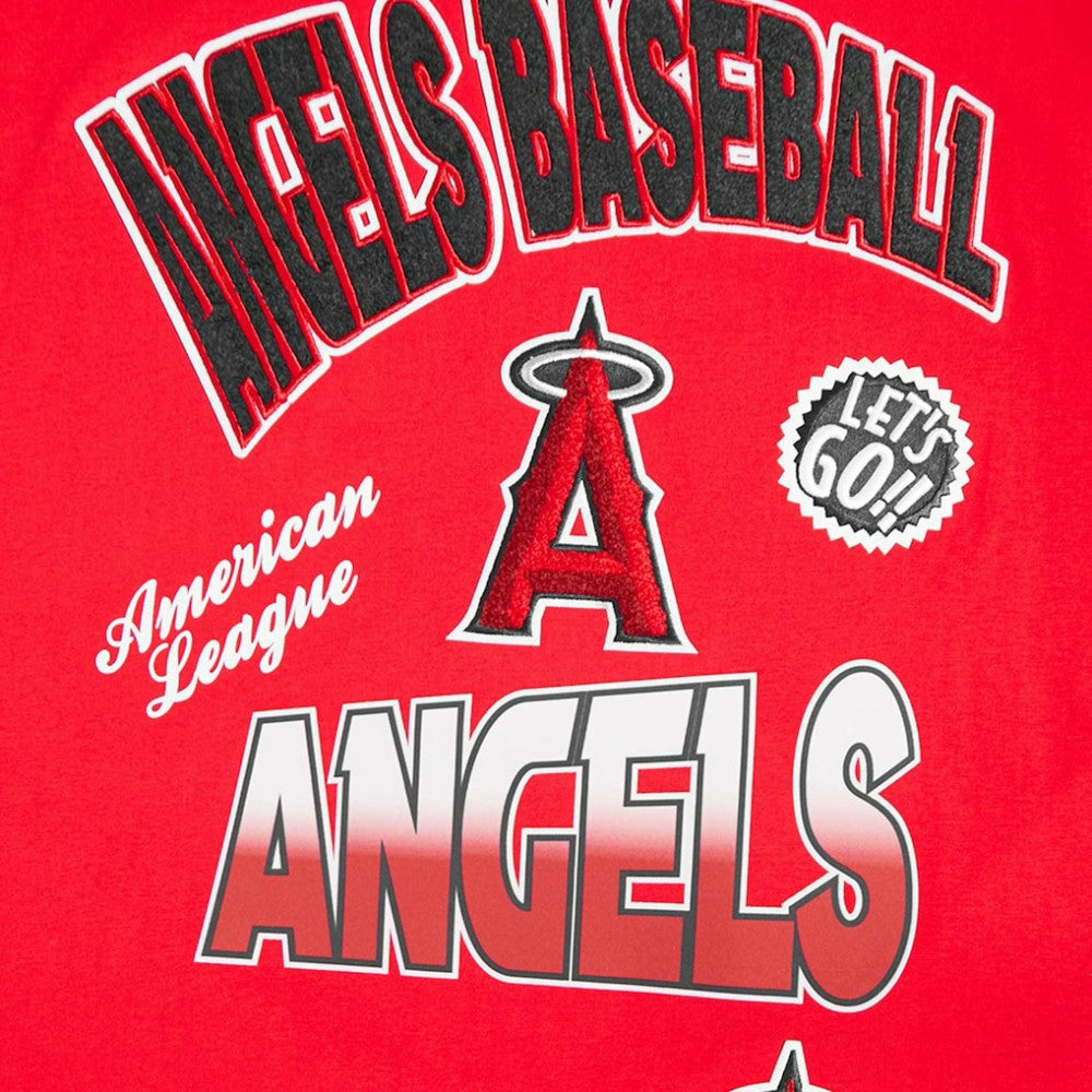 Los Angeles Angels Pro Standard Turn It Up Dropped Shoulder T-Shirt - Red T-shirts