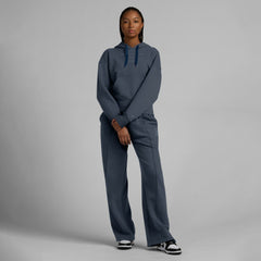 Los Angeles Dodgers Fanatics Women's Elements Future Ground Subtle Tonal Pullover Hoodie - Blue Hoodies