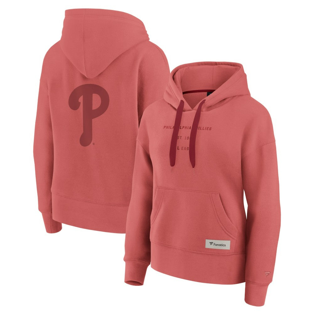 Philadelphia Phillies Fanatics Women's Elements Future Ground Subtle Tonal Pullover Hoodie - Red Hoodies