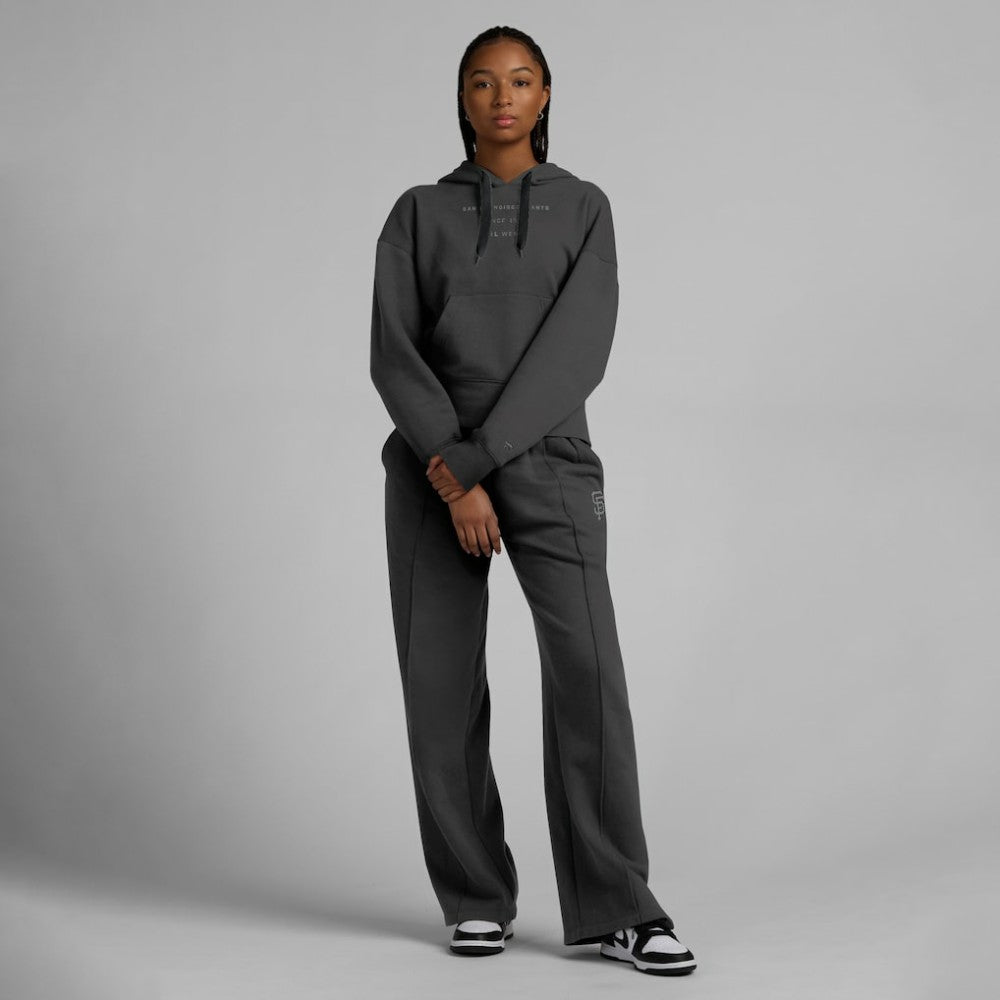 San Francisco Giants Fanatics Women's Elements Future Ground Subtle Tonal Pullover Hoodie - Charcoal Hoodies
