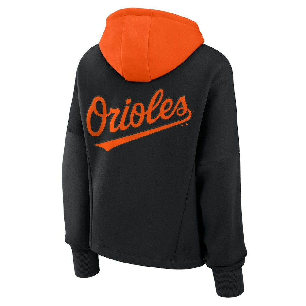 Baltimore Orioles Fanatics Women's Oversized Legacy Favorite Spectator Pullover Hoodie - Black Hoodies
