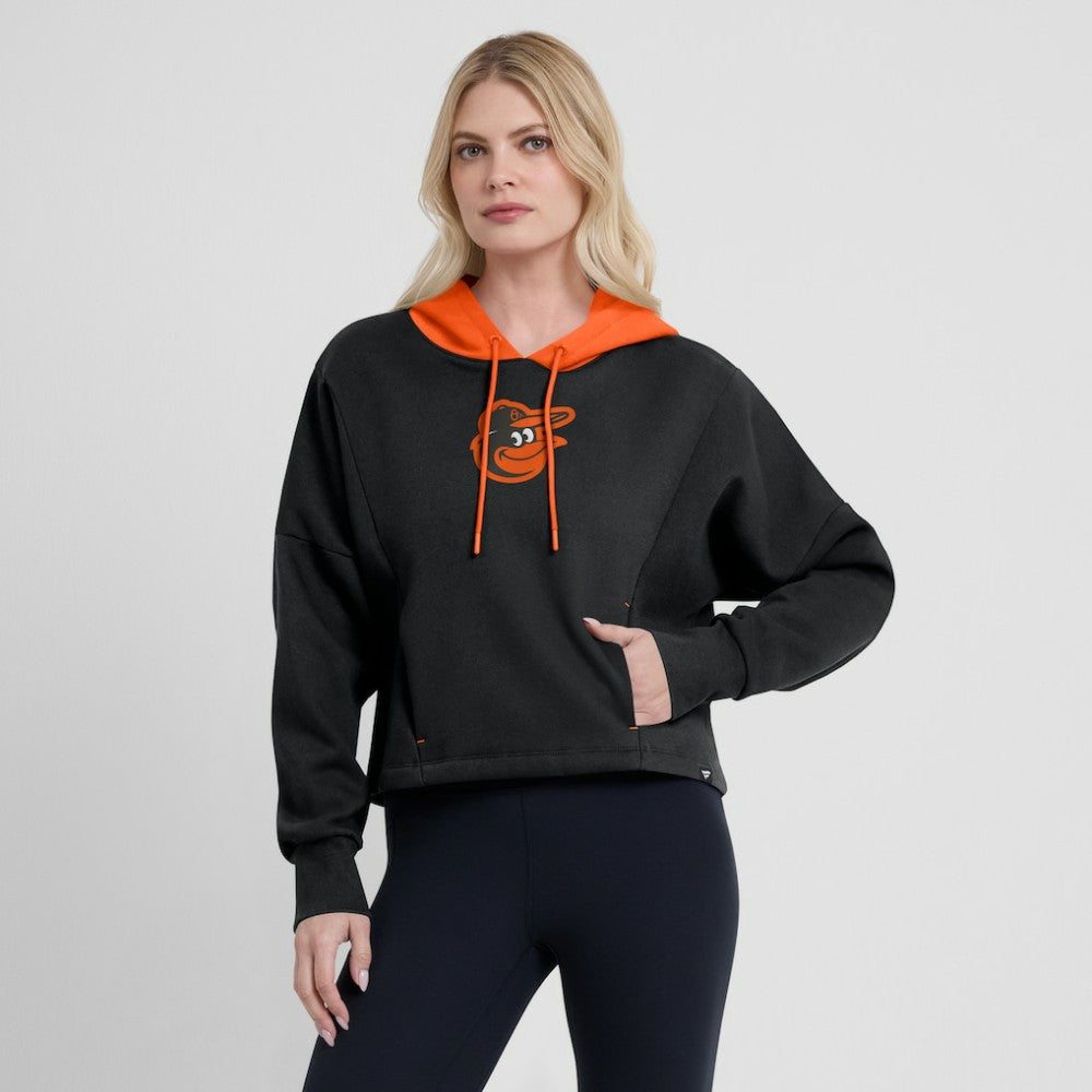 Baltimore Orioles Fanatics Women's Oversized Legacy Favorite Spectator Pullover Hoodie - Black Hoodies
