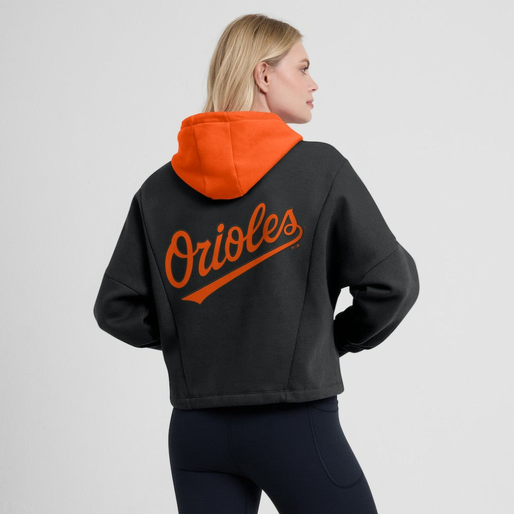 Baltimore Orioles Fanatics Women's Oversized Legacy Favorite Spectator Pullover Hoodie - Black Hoodies