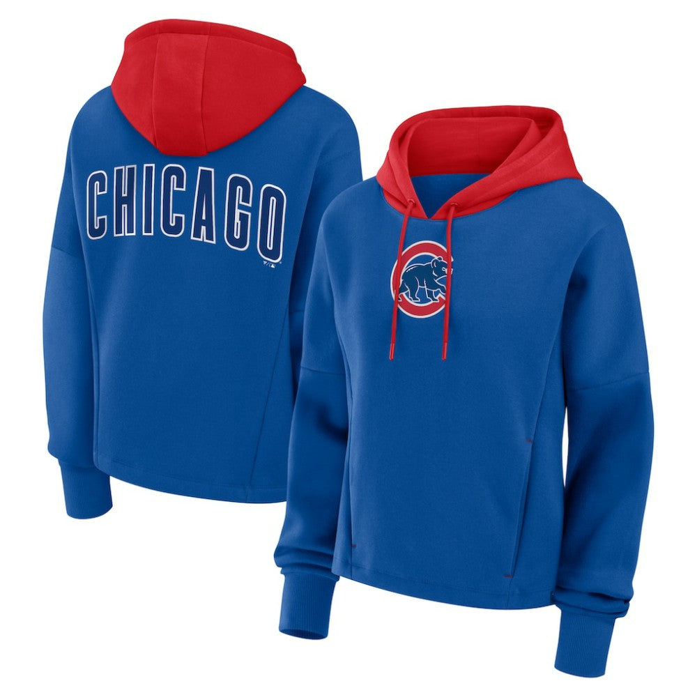 Chicago Cubs Fanatics Women's Oversized Legacy Favorite Spectator Pullover Hoodie - Royal Hoodies