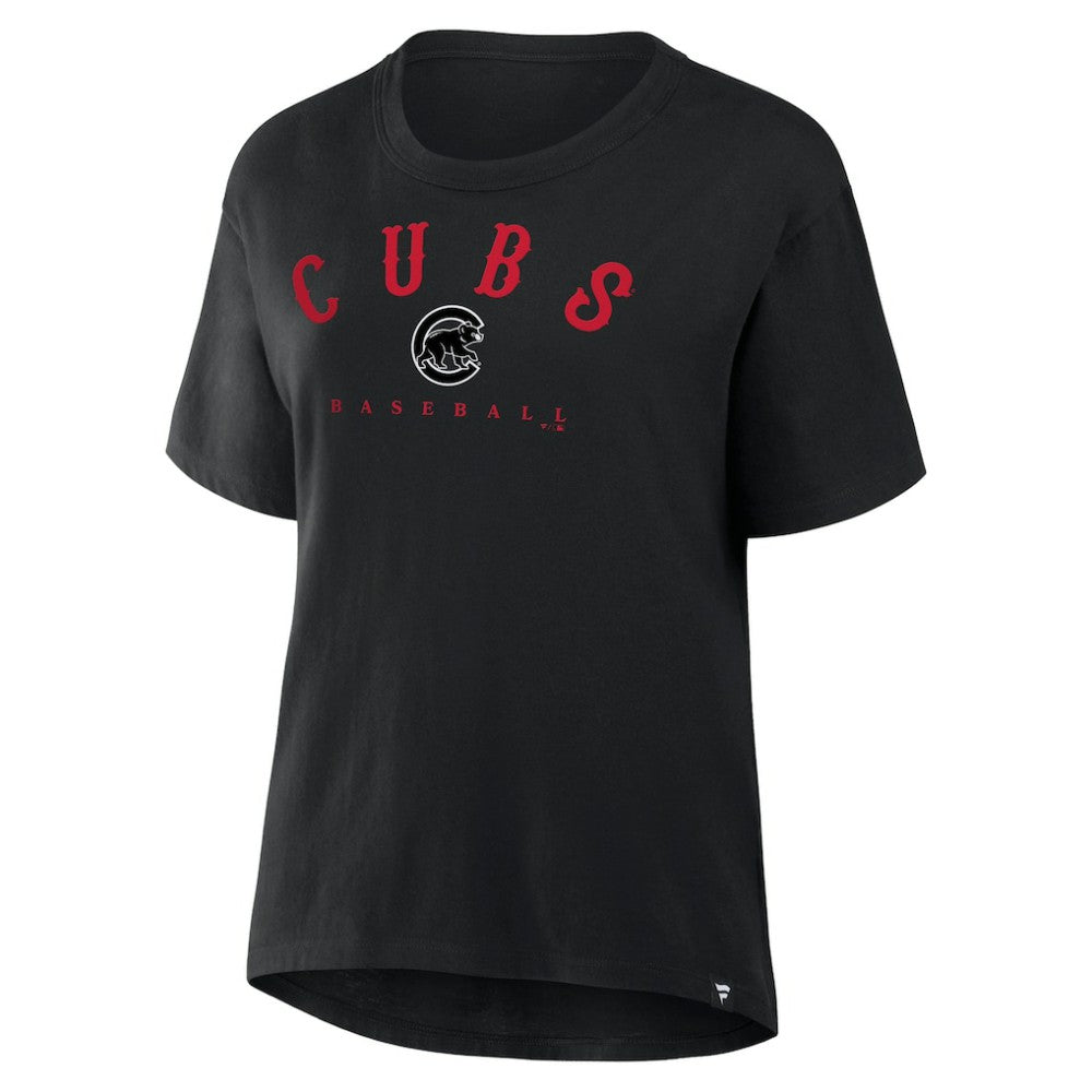 Chicago Cubs Fanatics Women's Home Run Legacy T-Shirt - Black T-shirts