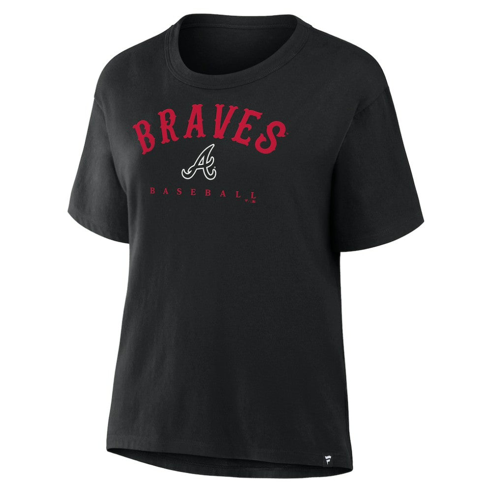Atlanta Braves Fanatics Women's Home Run Legacy T-Shirt - Black T-shirts