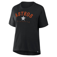 Houston Astros Fanatics Women's Relaxed Fit Legacy T-Shirt - Black T-shirts