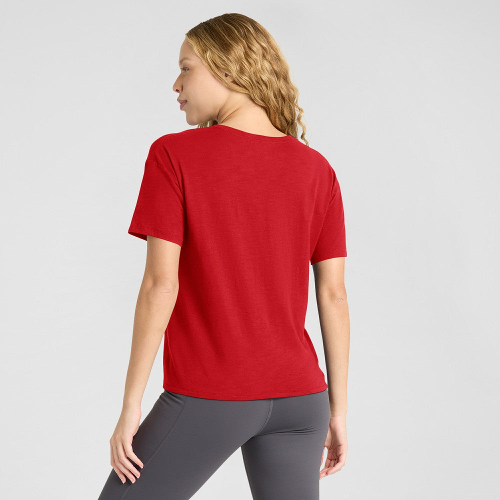 St. Louis Cardinals Fanatics Women's Fan Fave Stadium Slub Boxy T-Shirt - Red T-shirts