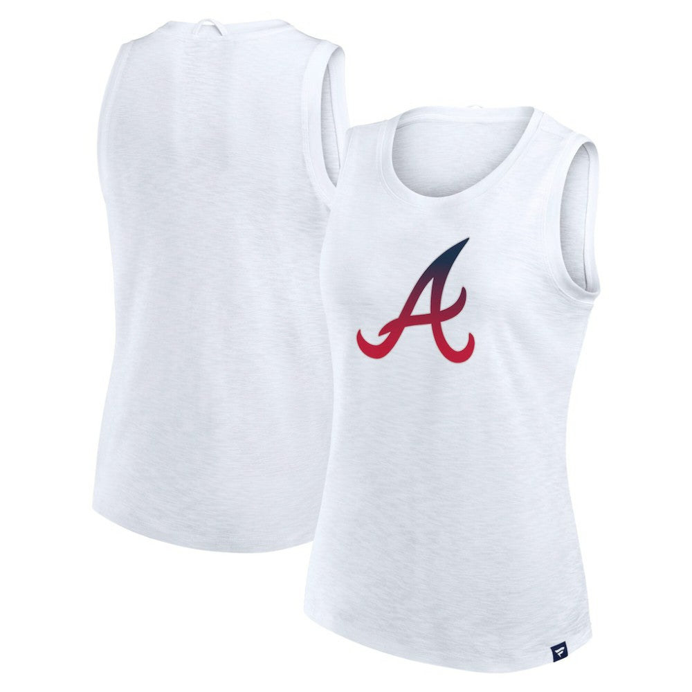 Atlanta Braves Fanatics Women's Activate Slub Tank Top - White Tanks