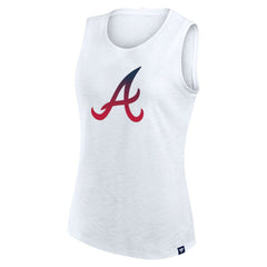 Atlanta Braves Fanatics Women's Activate Slub Tank Top - White Tanks