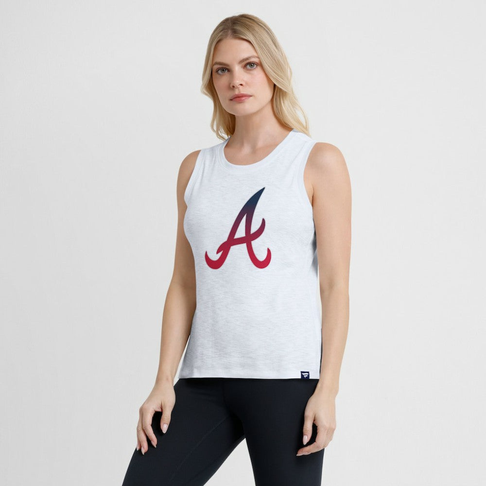 Atlanta Braves Fanatics Women's Activate Slub Tank Top - White Tanks