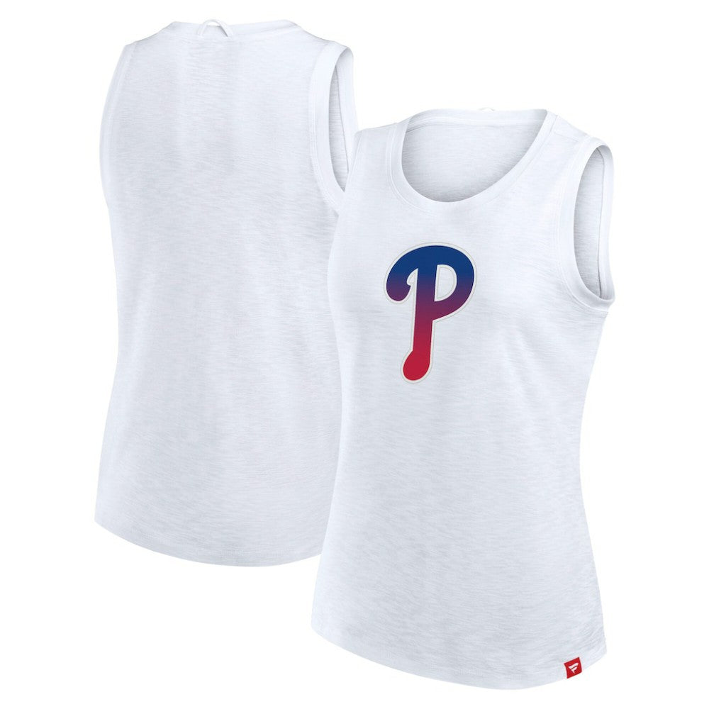 Philadelphia Phillies Fanatics Women's Activate Slub Tank Top - White Tanks