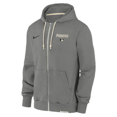 Pittsburgh Pirates Nike Authentic Collection Travel Performance Full-Zip Hoodie - Charcoal Hoodies