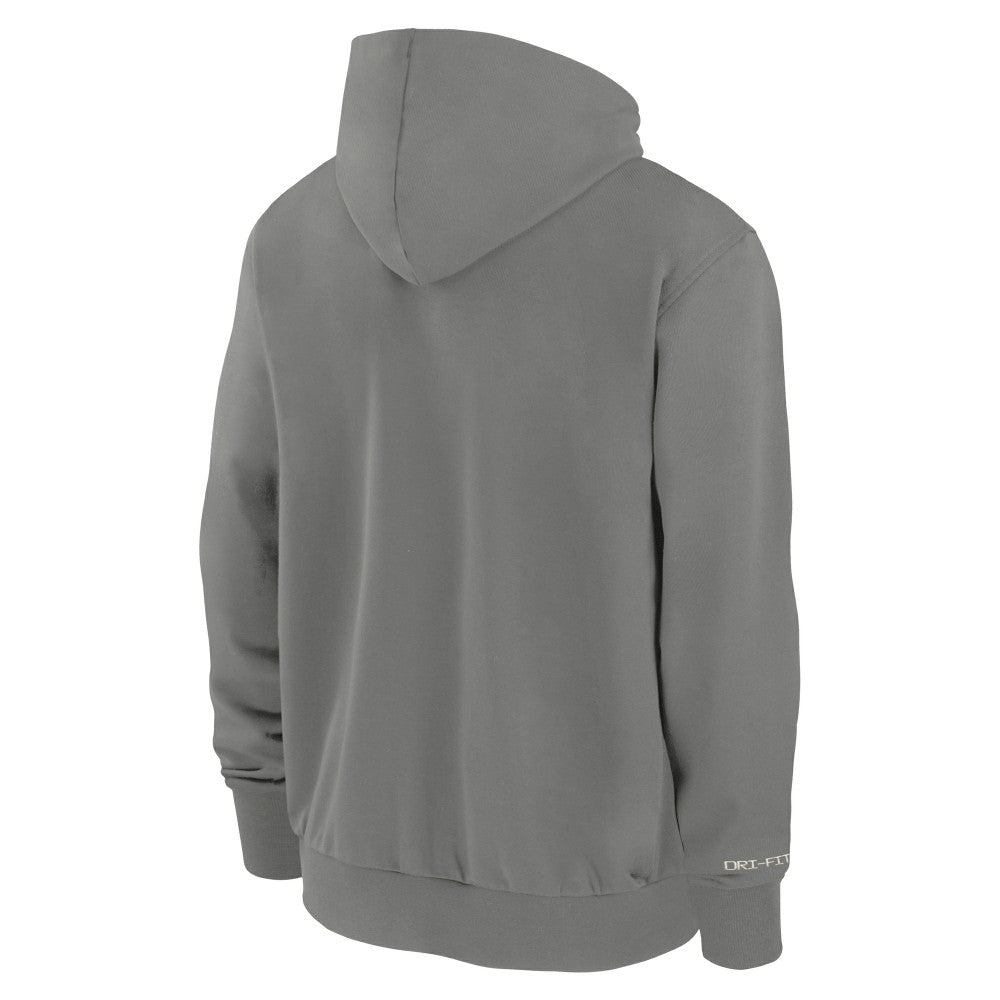 Miami Marlins Nike Authentic Collection Travel Performance Full-Zip Hoodie - Charcoal Hoodies