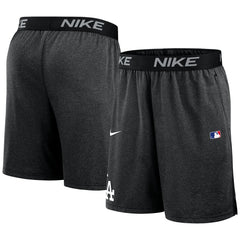 Los Angeles Dodgers Nike Authentic Collection Performance Knit Shorts - Black Shorts