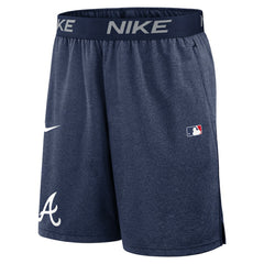 Atlanta Braves Nike Authentic Collection Performance Knit Shorts - Navy Shorts
