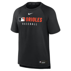 Baltimore Orioles Nike Authentic Collection Pregame Raglan Dri-FIT T-Shirt - Black T-shirts