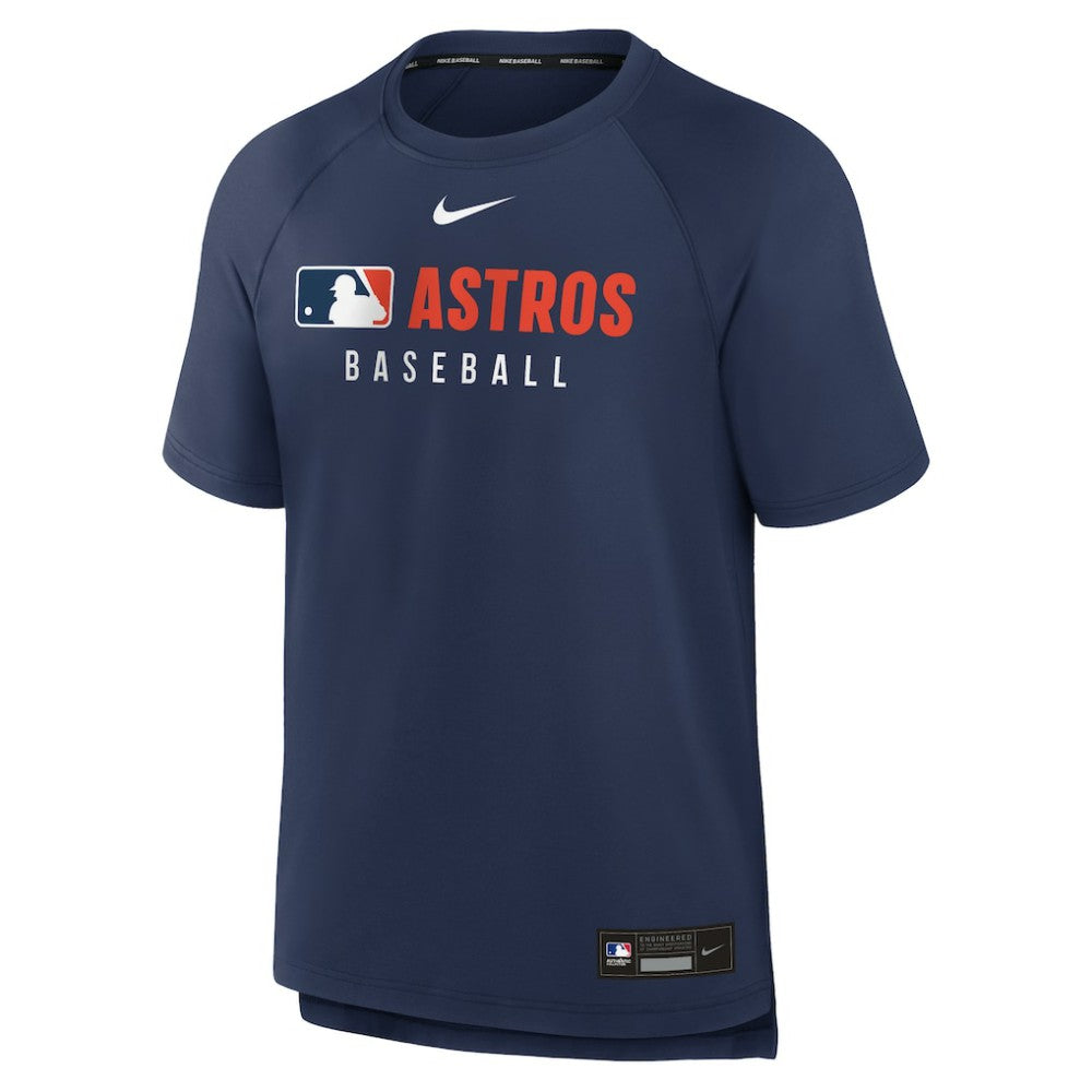 Houston Astros Nike Authentic Collection Pregame Raglan Dri-FIT T-Shirt - Navy T-shirts