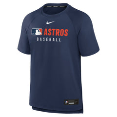 Houston Astros Nike Authentic Collection Pregame Raglan Dri-FIT T-Shirt - Navy T-shirts