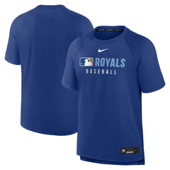 Kansas City Royals Nike Authentic Collection Pregame Raglan Dri-FIT T-Shirt - Royal T-shirts