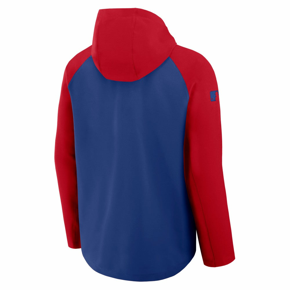Philadelphia Phillies Nike Authentic Collection Raglan Performance Full-Zip Jacket - Royal/Red Jackets