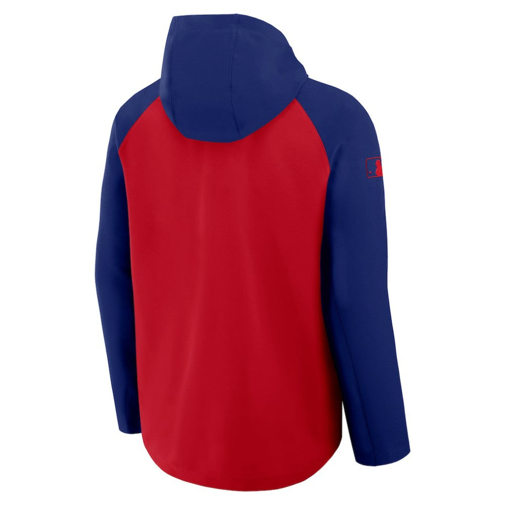 Texas Rangers Nike Authentic Collection Raglan Performance Full-Zip Jacket - Red/Royal Jackets